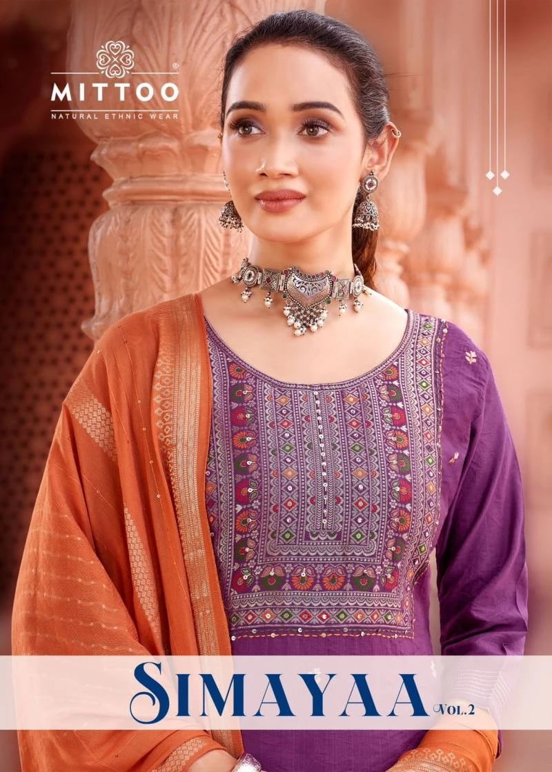 Mittoo Simayaa Vol 2 Kurti Bottom With Dupatta