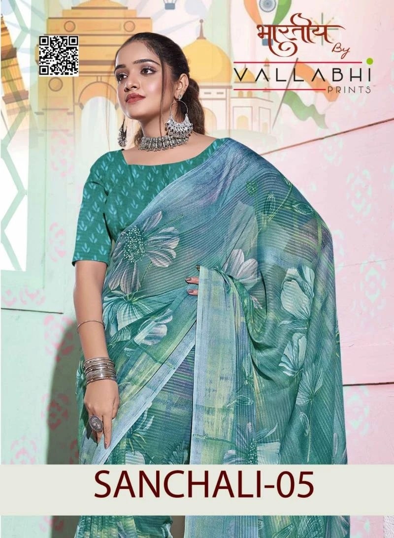 Vallabhi Sanchali Vol 5 Georgette Printed Saree