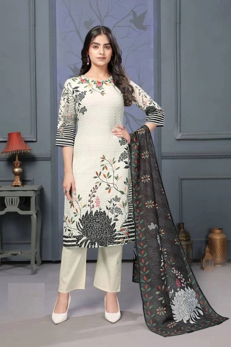 Ladyview 138 Designer Kurti Bottom With Dupatta