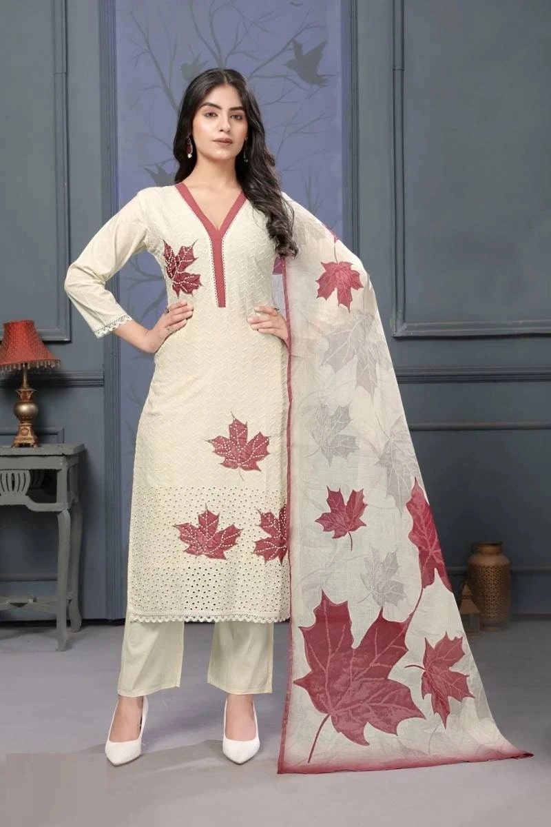 Ladyview 150 Cotton Kurti Bottom With Dupatta