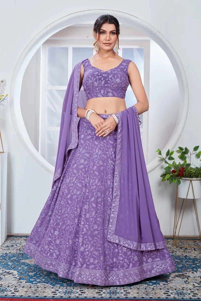 Dz 2241 And 2242 Embroidery Work Lehenga Choli