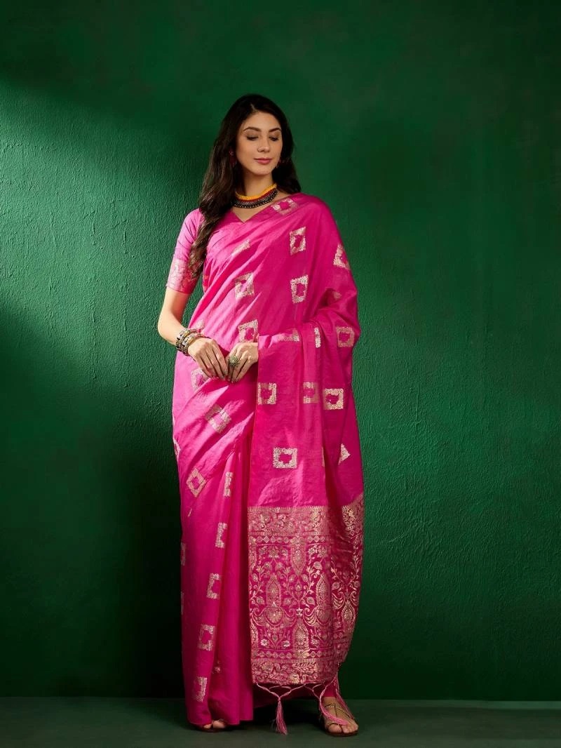 Color Set 8207 Jacquard Cotton Saree Collection