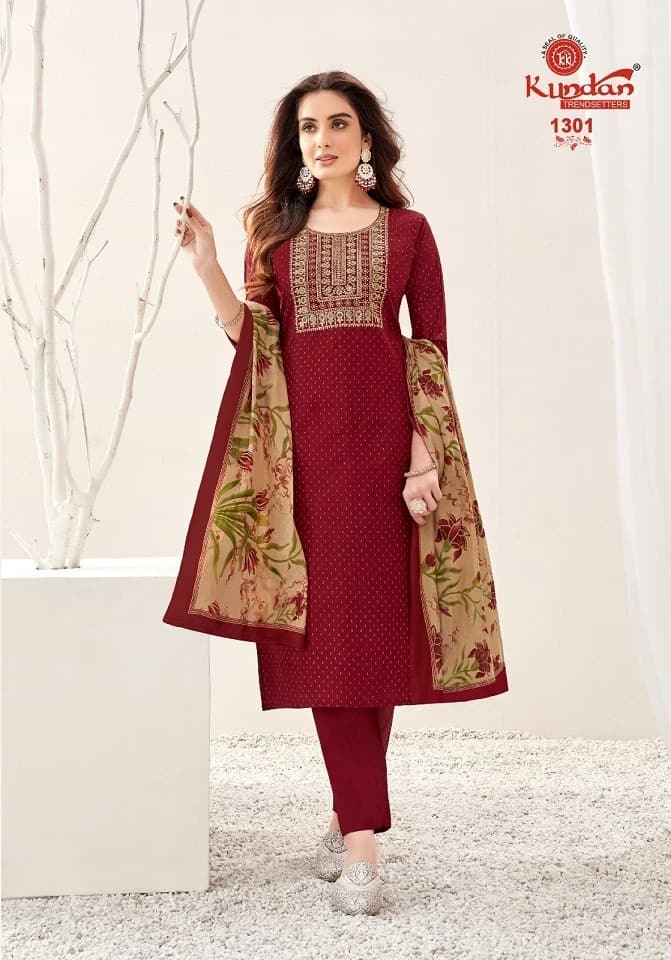 Kundan Pakeezah Vol 13 Cotton Dress Material