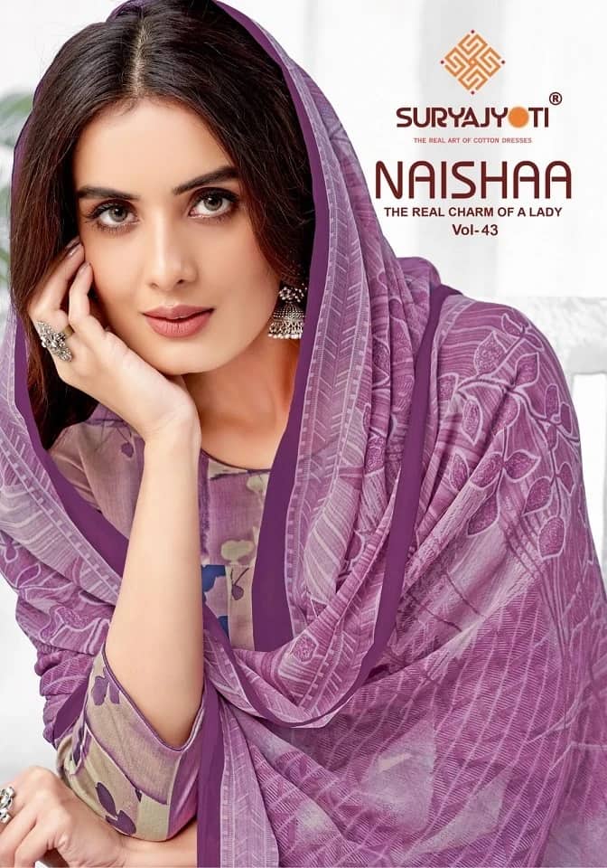 Suryajyoti Naisha Vol 43 Designer Dress Material