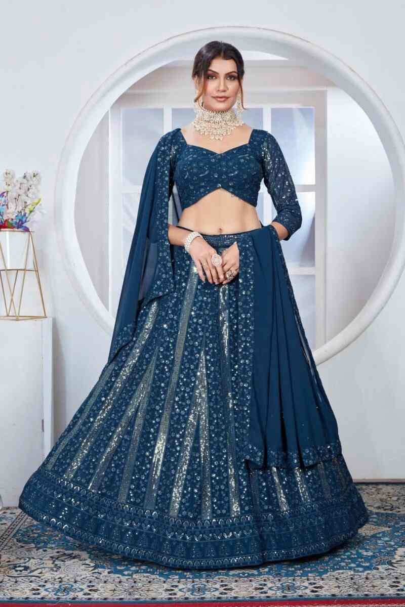 Dz 2243 Embroidery Work Lehenga Choli Collection