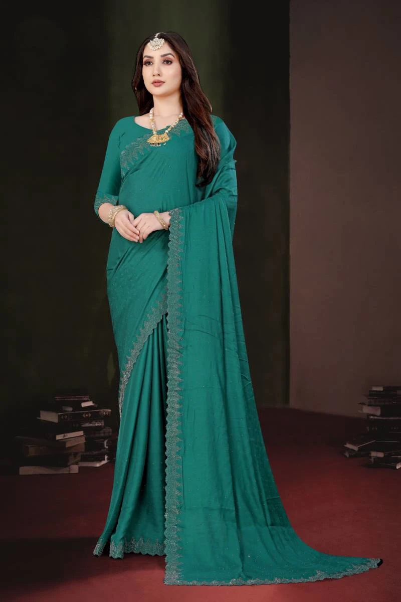 Rani 2128 Colors Siroski Work Saree Collection