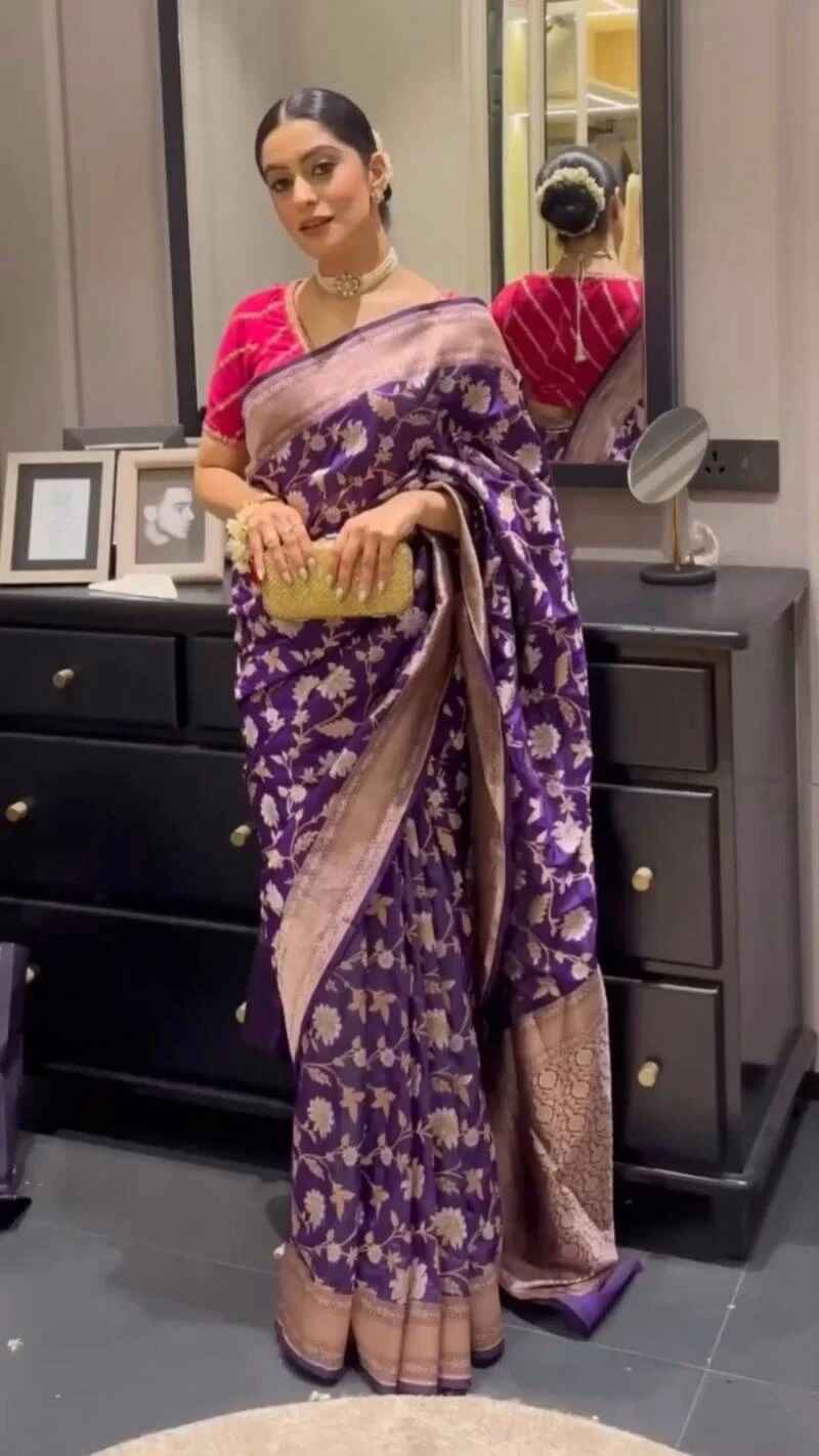 Soft Silk 5096 Soft Jacquard Work Saree Collection