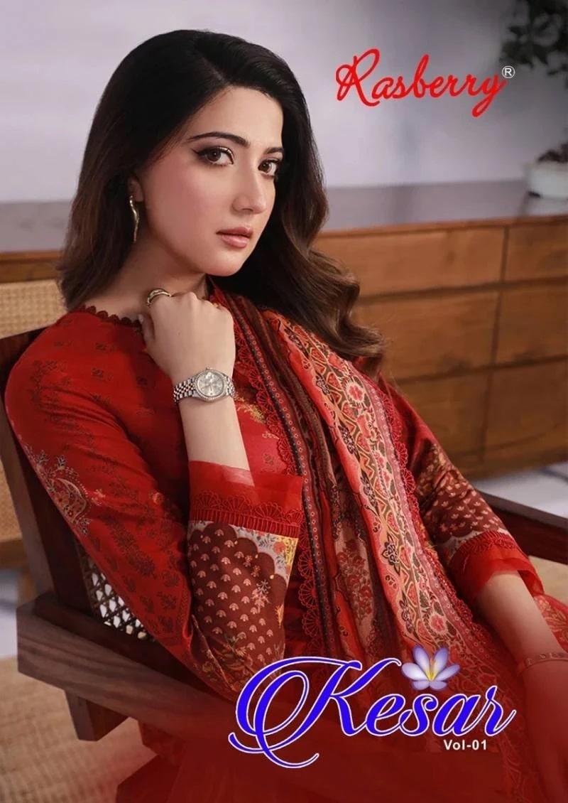 Rasberry Kesar Vol 1 Cotton Readymade Dress