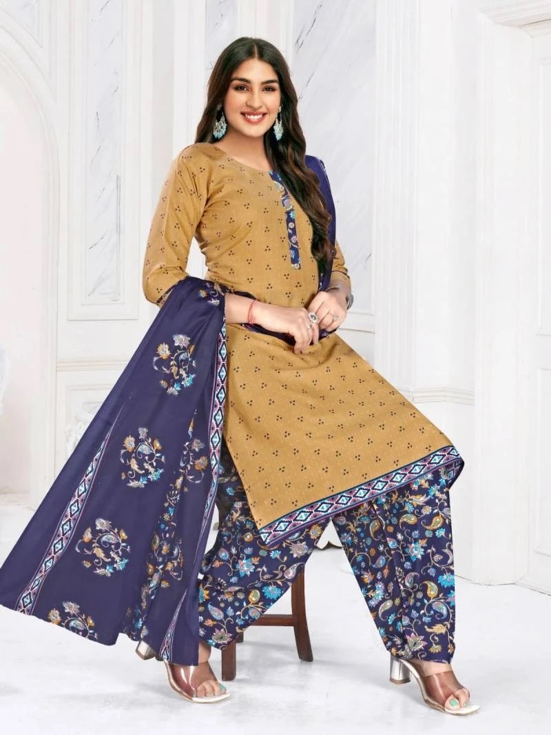 Kcf Jyoti Patiyala Vol 2 Cotton Kurti Botton With Dupatta
