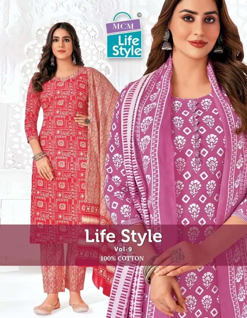 Mcm Lifestyle Vol 9 Cotton Printed Readymade Dress