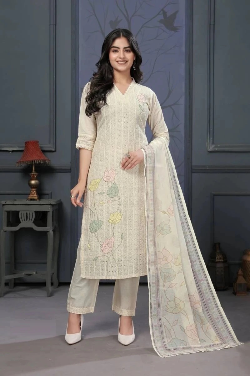 Ladyview 134 Cotton Designer Readymade Dress