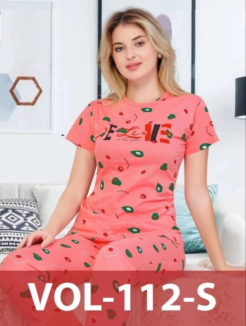 Summer Special Co Ords Set Vol Jc 112S Hosiery Cotton Night Suit