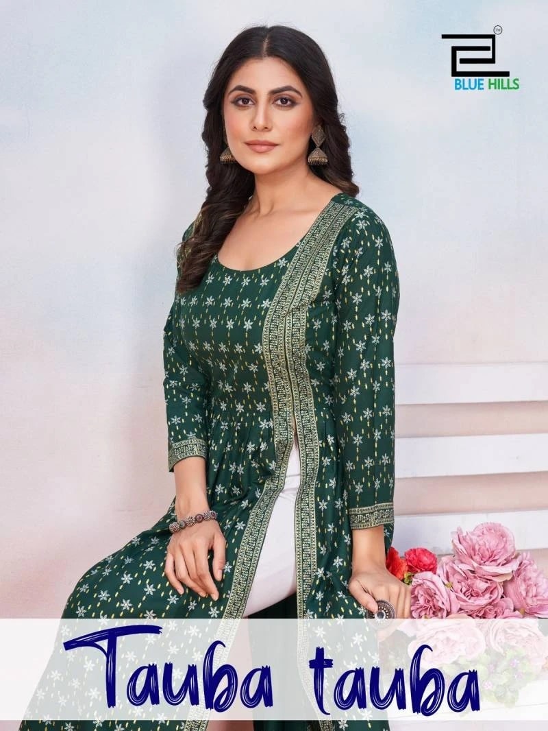 Blue Hills Tauba Tauba Side Cut Kurti Collection