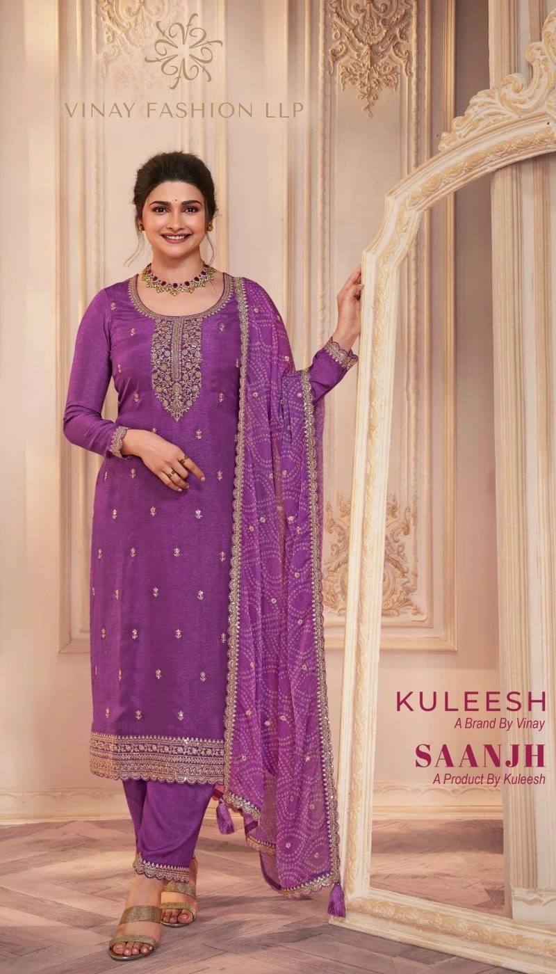 Vinay Kuleesh Saanjh Embroidered Salwar Kameez Collection