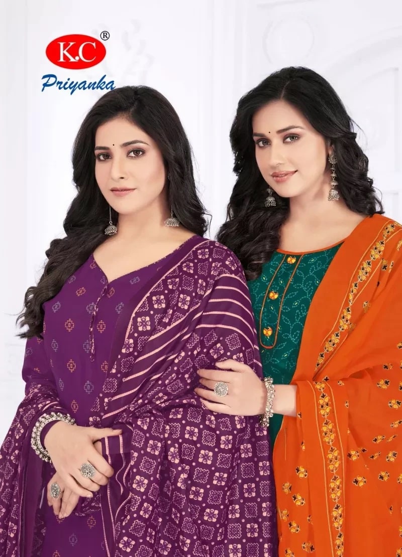 Kc Priyanka Vol 9 Cotton Readymade Dress Collection