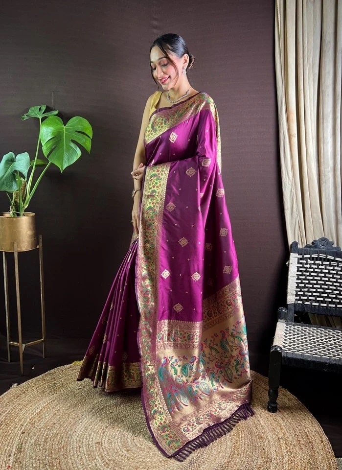 Meera 220 Paithani Silk Saree Collection