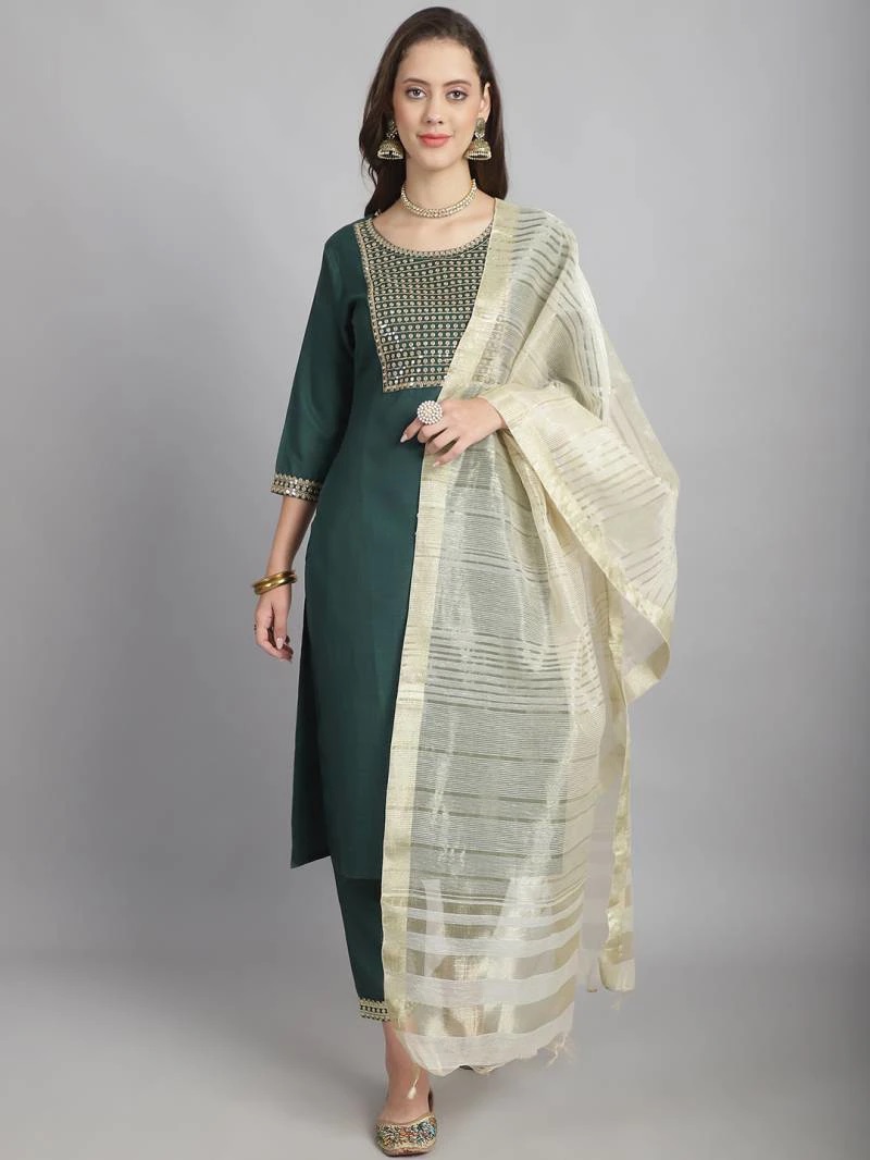 Dhruvi 180 Daily Wear Kurti Bottom With Dupatta
