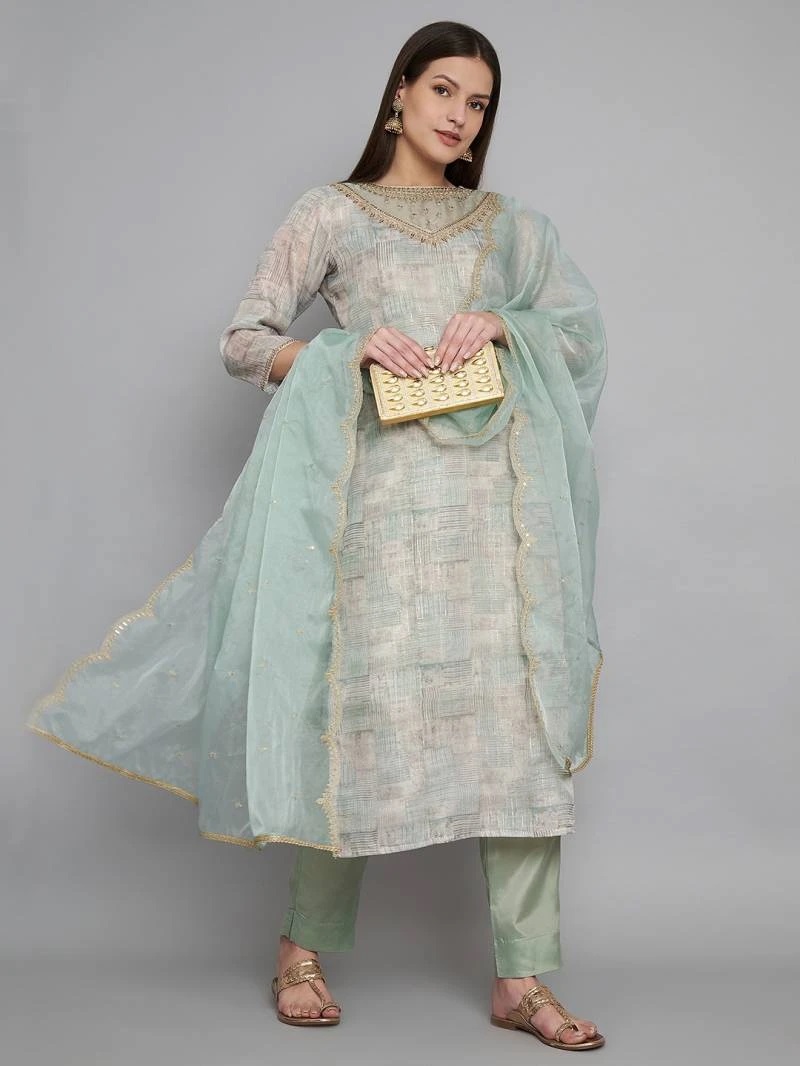 Label Khoj Organza Vol 1 Designer Kurti Bottom With Dupatta