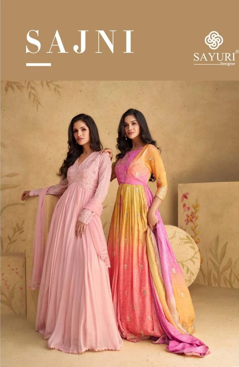 Sayuri Sajni Georgette Designer Salwar Suits Collection