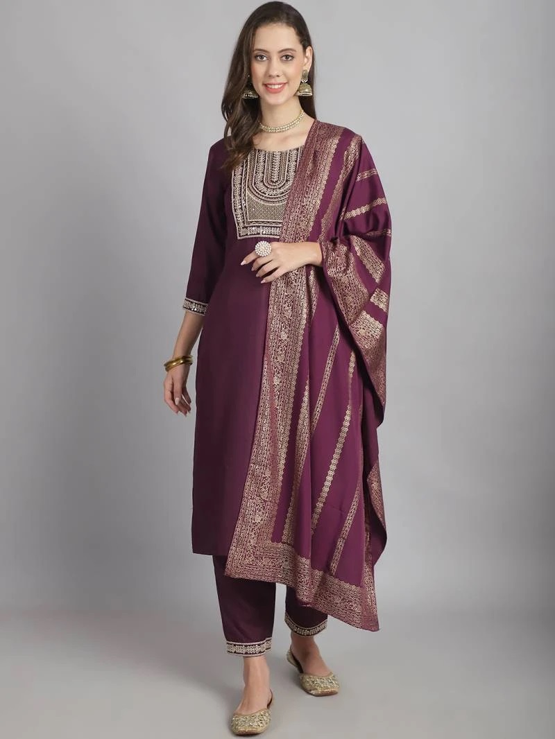 Dhruvi 183 Cotton Kurti Bottom With Dupatta