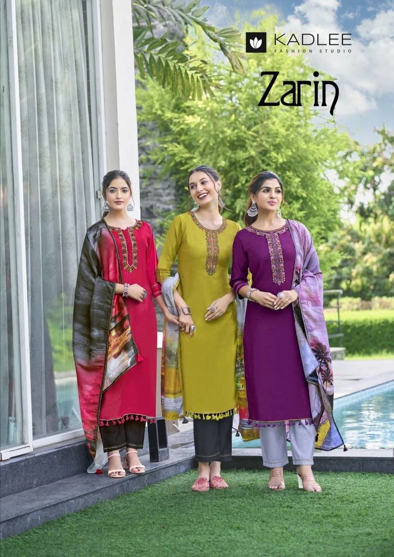Kadlee Zarin Designer Kurti Bottom With Dupatta Collection