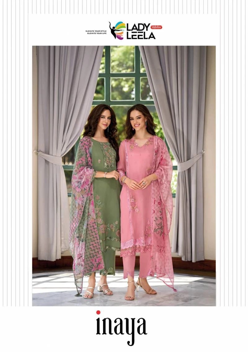 Lady Leela Inaya Designer Kurti Pant With Dupatta Collection
