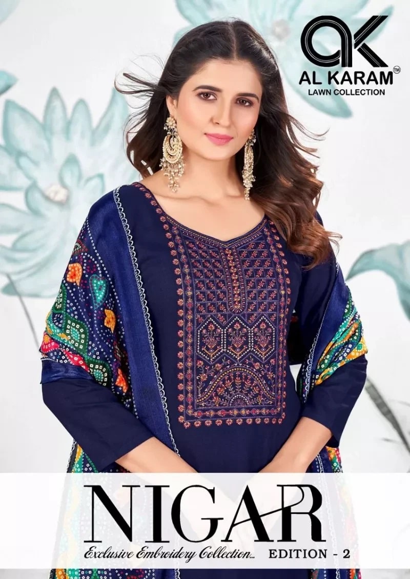 Al Karam Nigar Vol 2 Designer Dress Material