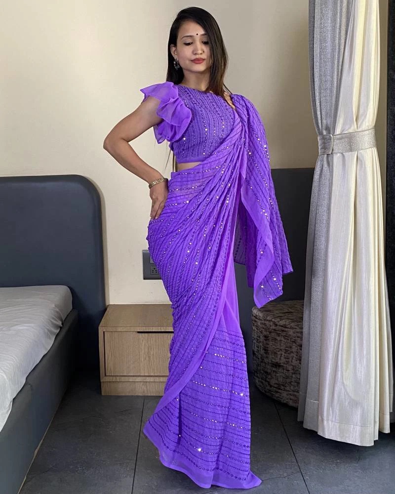 Suman 01 Georgette Designer Saree Collection