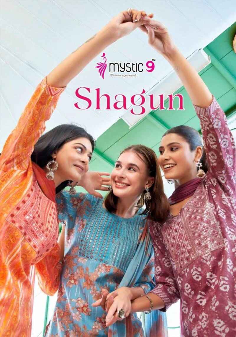 Mystic 9 Shagun Vol 5 Designer Kurti Bottom With Dupatta