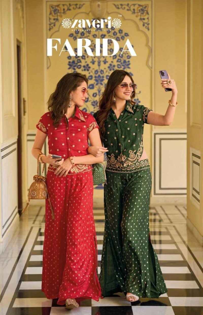 Zaveri Farida Embroidered Fancy Co Ord Set Collection
