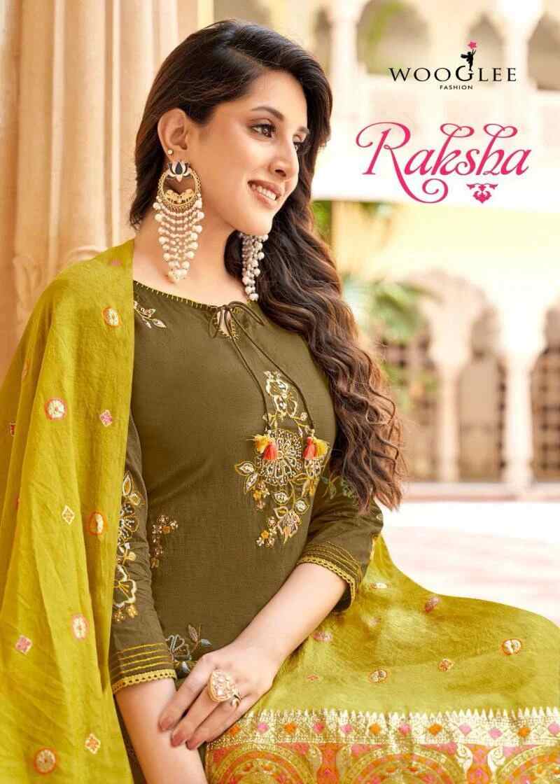 Wooglee Raksha Viscose Designer Kurti Pant With Dupatta