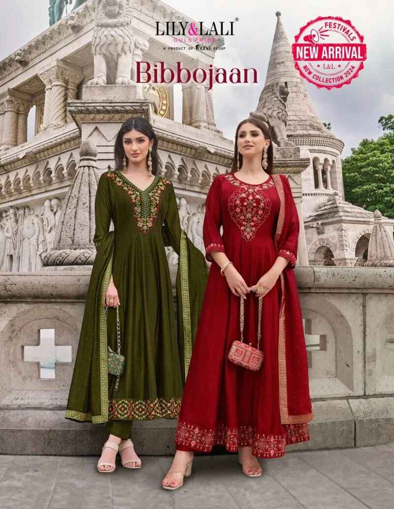Lily And Lali Bibbojaan Anarkali Kurti Bottom With Dupatta