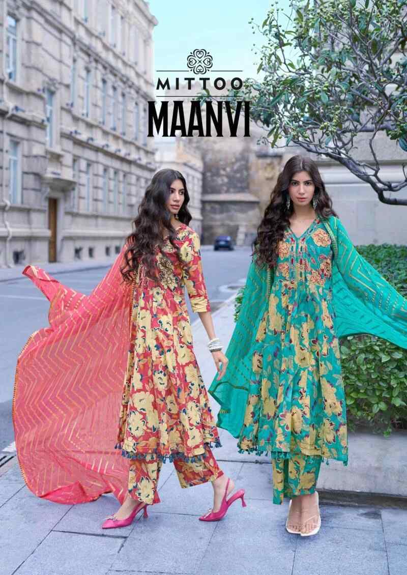Mittoo Maanvi Printed Kurti Bottom With Dupatta