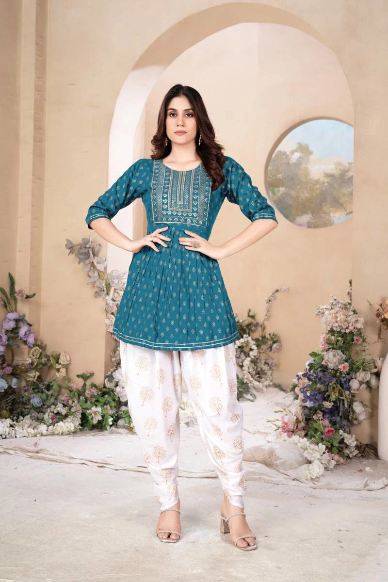 Trisha 01 Embroidered Top With Bottom Collection
