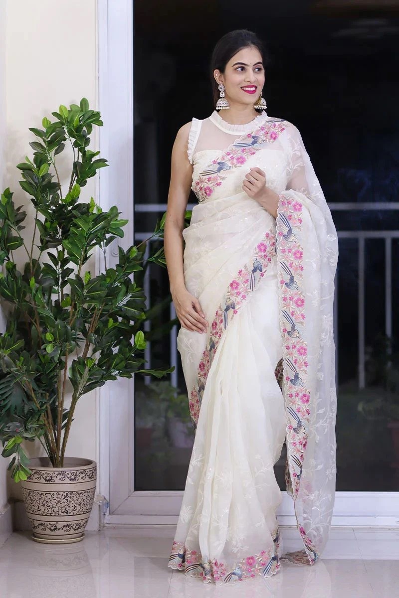 Kc 778 Premium Organza Silk Saree Collection