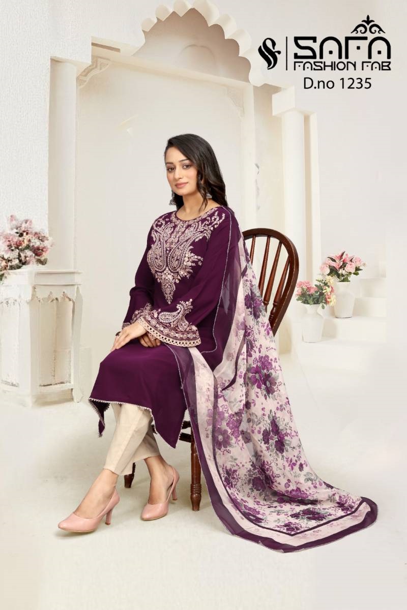 Safa Fashion Fab 1235 Readymade Pakistani Suit