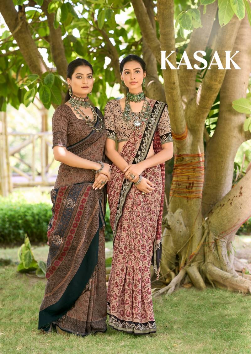 Sr Kasak Cotton Printed Saree Collection