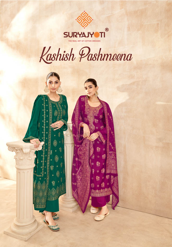 Suryajyoti Kashish Vol 1 Pashmeena Dress Material