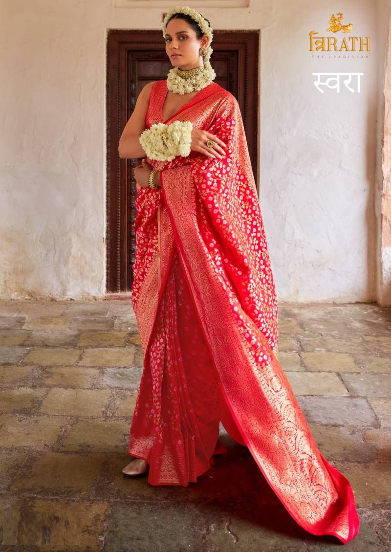 Trirath Swara Designer Banarasi Silk Saree Collection