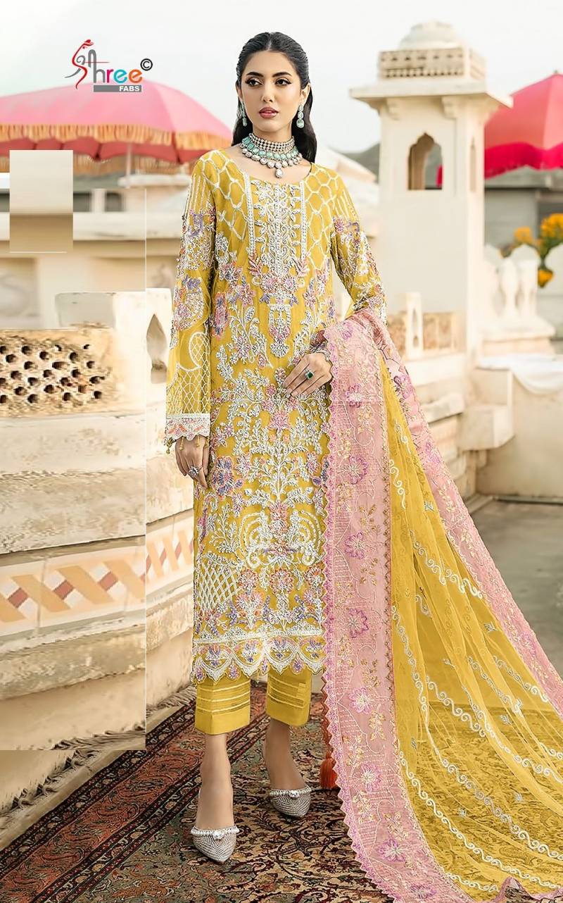Shree K 5041 Silk Embroidered Pakistani Salwar Suits