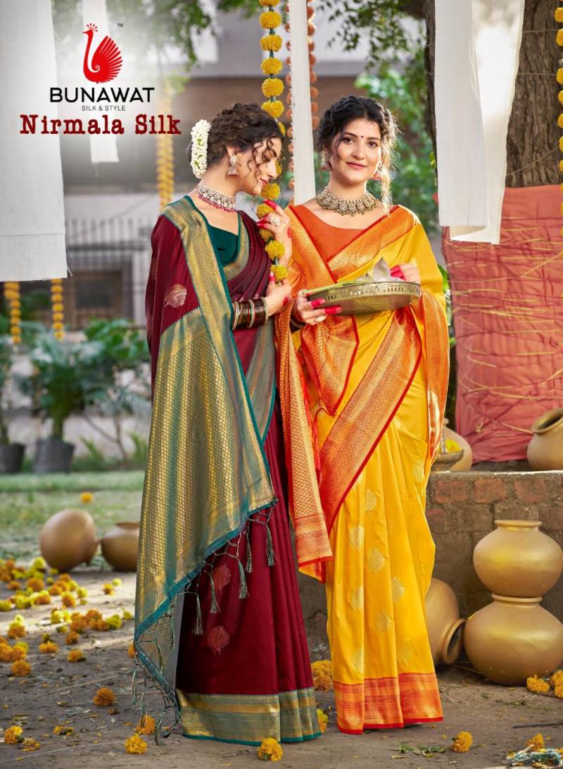 Bunawat Nirmala Silk Festival Wear Saree Collection