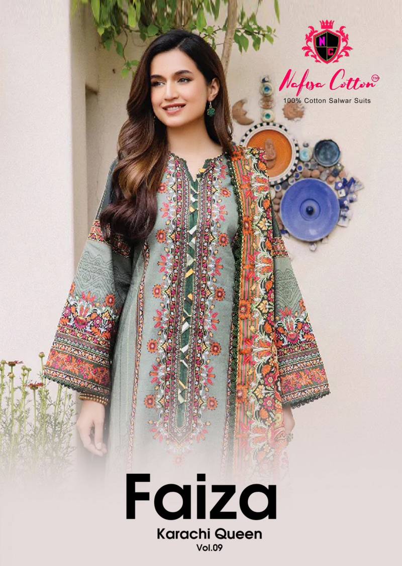 Nafisa Faiza Vol 9 Printed Pakistani Dress Material