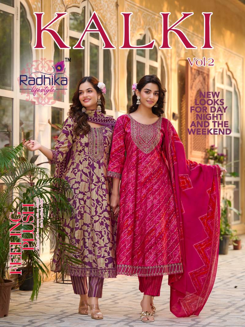 Radhika Kalki Vol 2 Designer Kurti Bottom With Dupatta