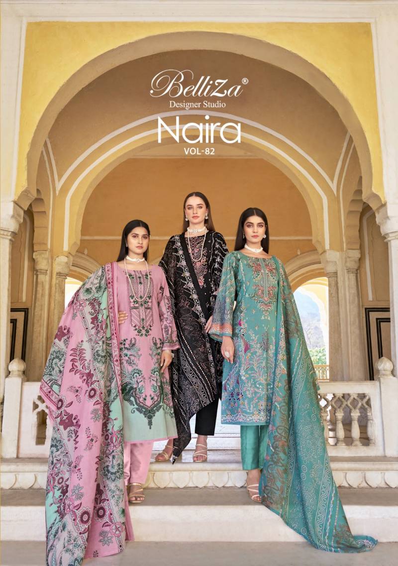 Belliza Naira Vol 82 Printed Dress Material Collection