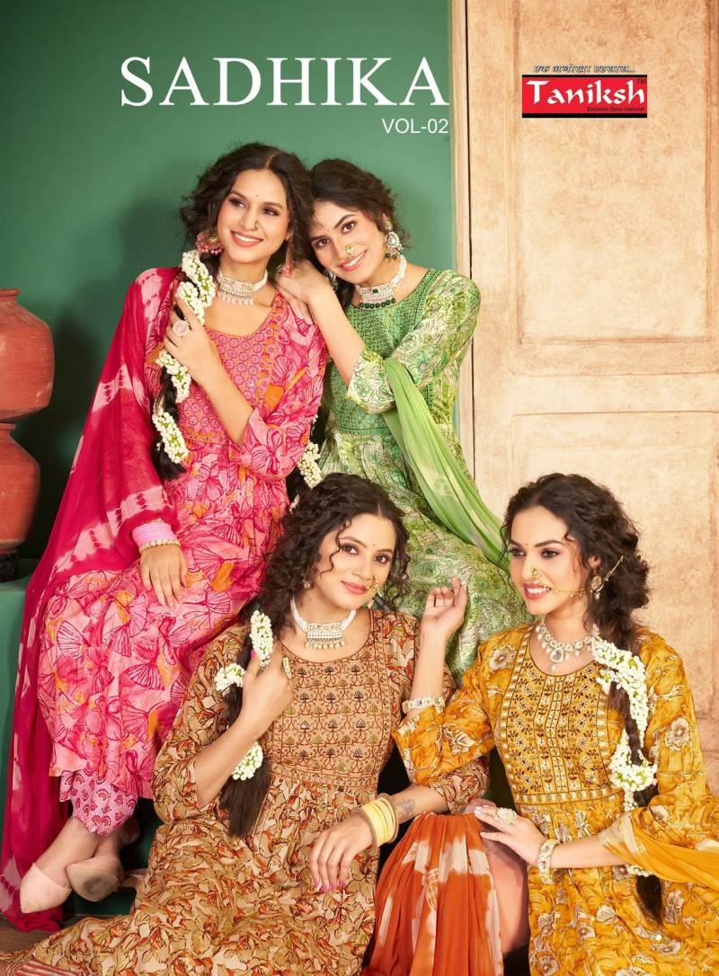 Taniksh Sadhika Vol 2 Printed Kurti Bottom With Dupatta