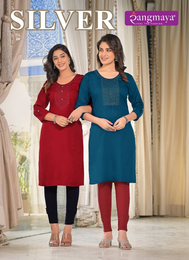 Rangmaya Silver Vol 20 Designer Kurti Collection