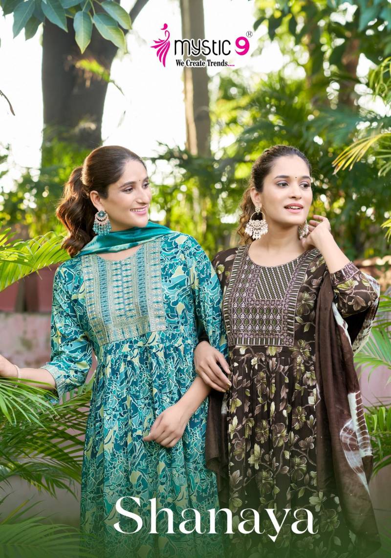 Mystic 9 Shanaya Vol 6 Kurti Bottom With Dupatta