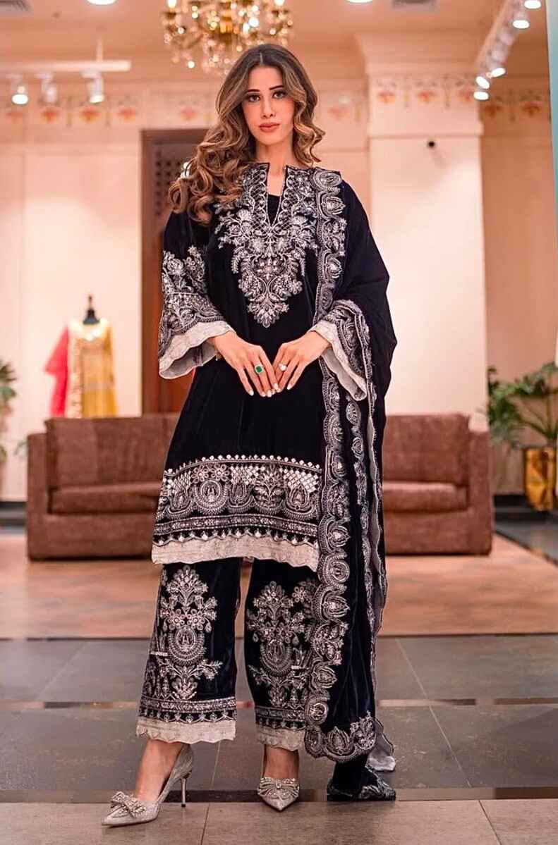 Anamsa 593 Embroidery Pakistani Salwar Suits Collection