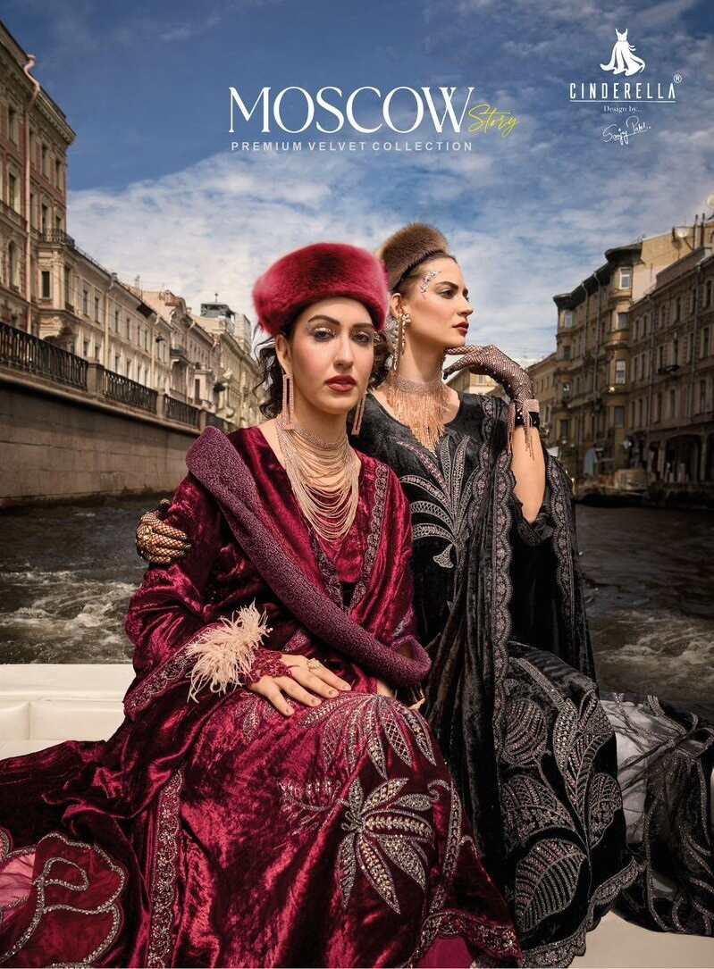 Cinderella Moscow Story Velvet Exclusive Salwar Suit Collection