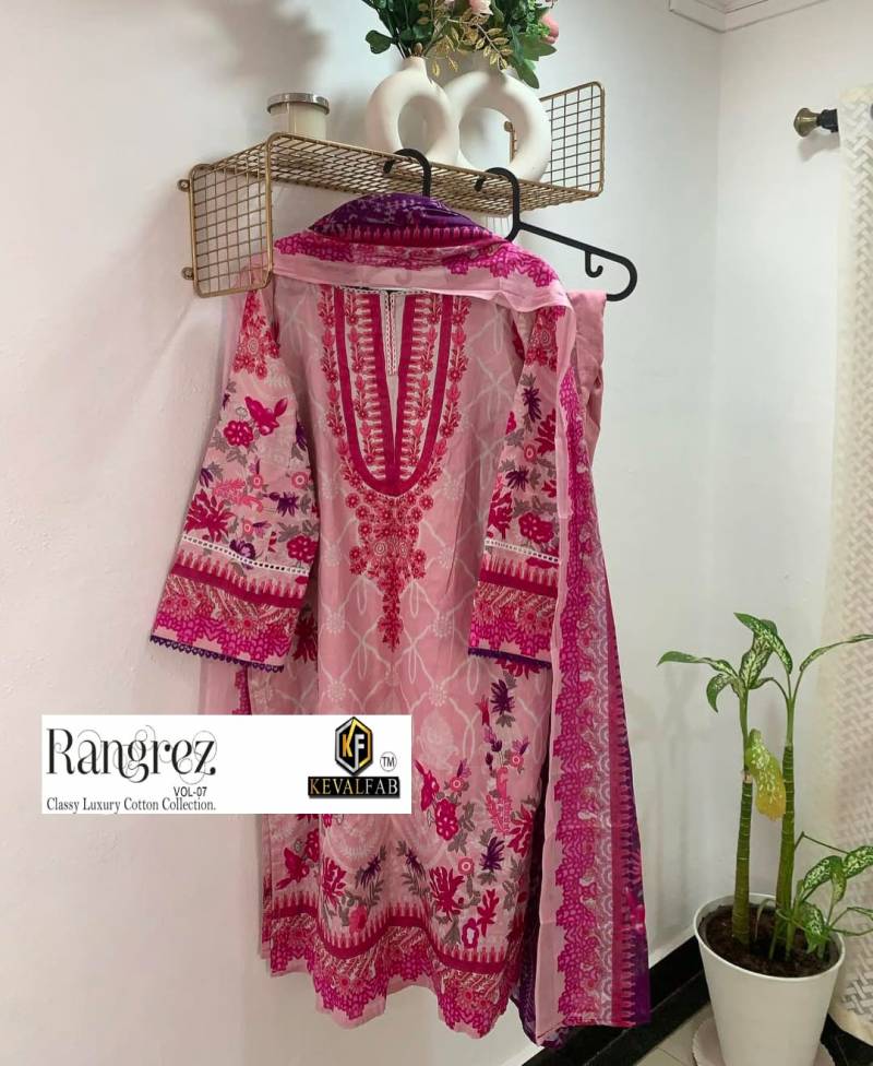 Keval Rangrez Vol 7 Cotton Ready Made Dress Collection
